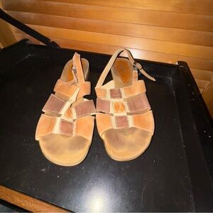 Rieker Brown and Tan Sandals